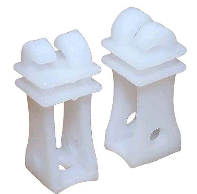 Shrangi Heavy Plastic Insulator Used for Solar Zatka Machine Fencing with Clutch Wire Also Used for Fencing in Farm| Industrial Park| Garden| Home| White Heavy Plastic Insulator Pack of 100