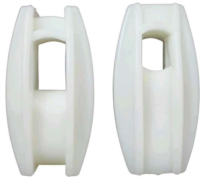 Shrangi Heavy Plastic Corner Insulator Used for Solar Zatka Machine Fencing with Clutch Wire Also Used for Fencing in Farm| Industrial Park| Garden| Home| White Heavy Plastic Insulator Pack of 50