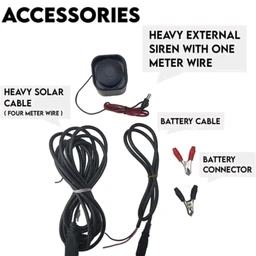 Shrangi Zatka Machine kisan 10kv 30 Acre Solar fencing AC DC jhatka machine set (10kv machine,40 watt panel,12ah Battery, 230V adapter,100 insulator)