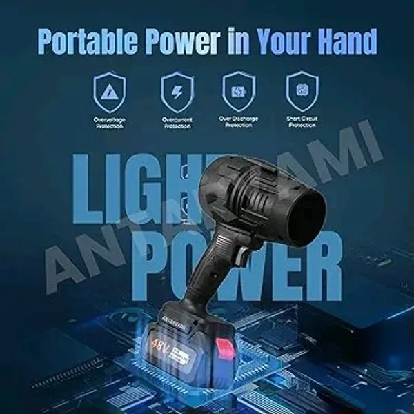 Multipule Use Turbojet Air Blower Cordless Car Dryer Blower Handheld High Powered | Portable Car Dryer | Turboglass Car Blower | Hair Dryer | Air Blower for Cleaning, Camping, Outdoor