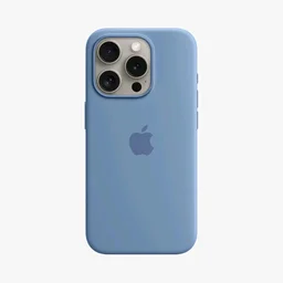 Iphone Apple Silicone Case with MagSafe - Winter Blue - Blue