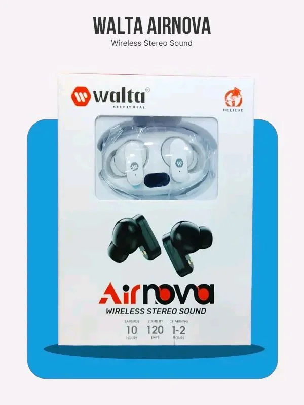 Walta AIRNOVA WIRELESS TWS Wireless Earbuds - Black