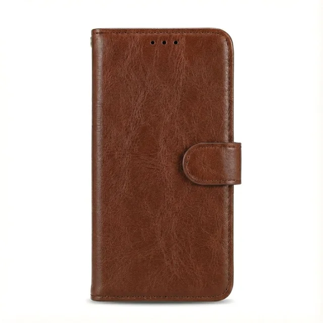 Fnpk Premium Leather Wallet flip Cover Case For Redmi All Models - Redmi 13 5G, Black