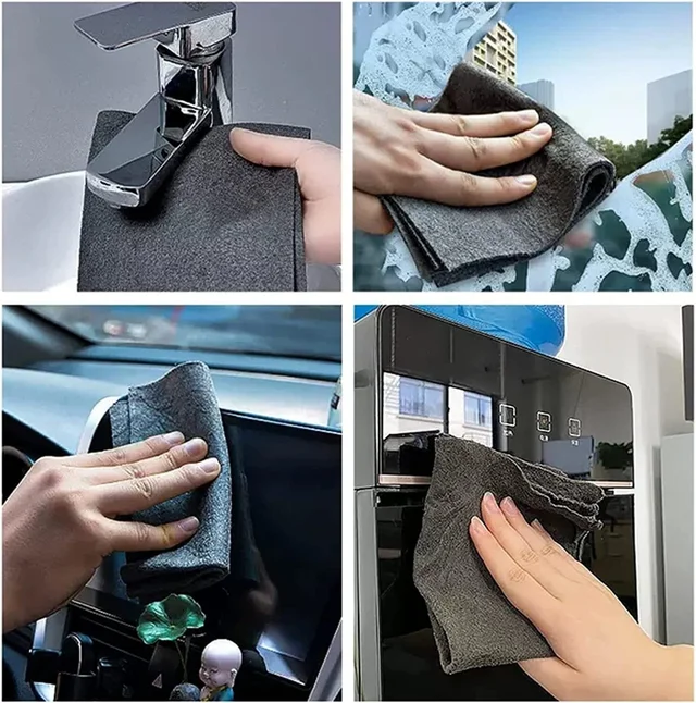 10 pcs Black Cleaning Cloth 20*25 CM