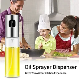 100ml Glass Oil Spray Bottle – Portable Cooking Oil Mister & Dispenser for Air Fryer & Salad