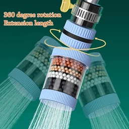 360° Rotating 6-Layer Water Filter Faucet Extender | Anti-Splash Kitchen & Bathroom Tap Aerator