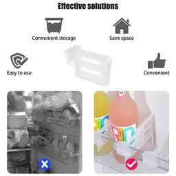 (5 Pcs Set) Refrigerator Internal Drawer Shelf Divider Clip