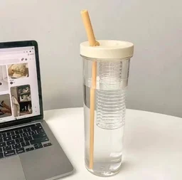 700ML Plastic Water Bottle with Straw – Leak-Proof Sipper Bottle for Gym, Office & School