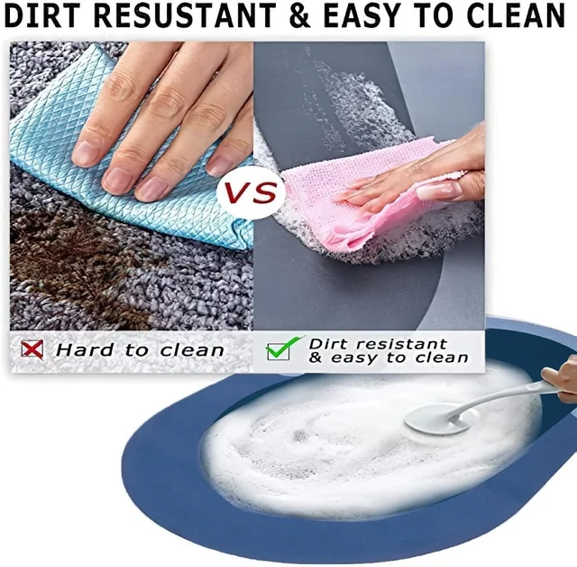 Super Absorbent Anti-Slip Bathroom Mat – Quick Dry Soft Floor Mat for Bathroom & Home