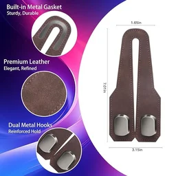 Car Seat Headrest Hook 2 PCS – Heavy-Duty Backseat Hanger Holder for Bags, Purses & Groceries