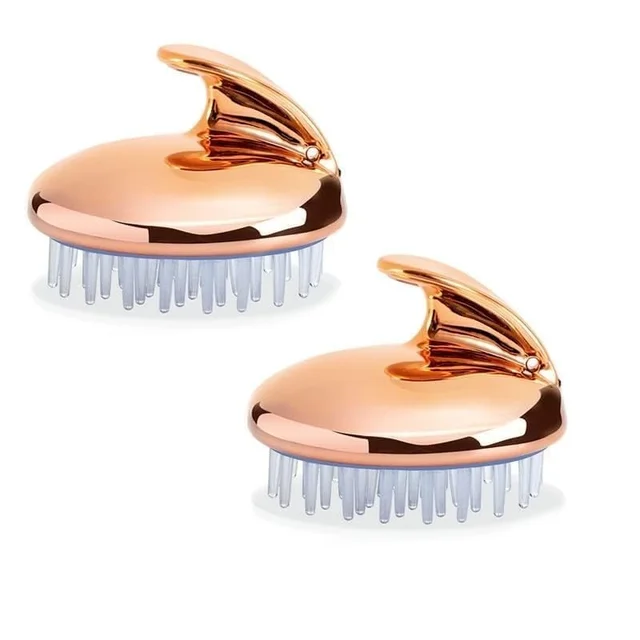 Silicone Dandruff Head Massage Brush – Scalp Massager & Shampoo Scrubber for Hair Growth