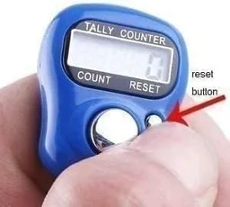 Digital Hand Tally Counter – Portable Electronic Finger Lap Counter with LCD Display