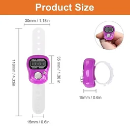 Digital Hand Tally Counter – Portable Electronic Finger Lap Counter with LCD Display