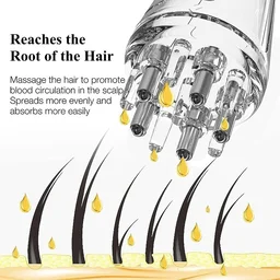 Hair Oil Applicator Bottle with Root Comb – Scalp Oiling & Hair Care Dispenser