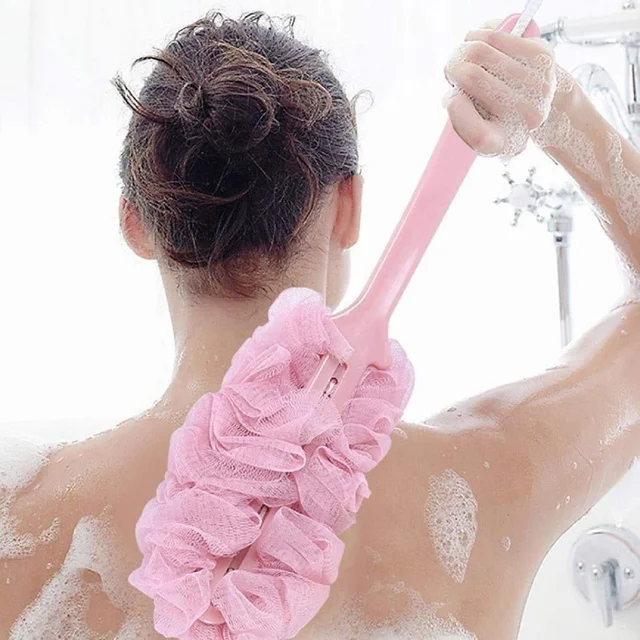 Long Handle Shower Brush – Back Scrubber Body Brush for Bathing & Exfoliation