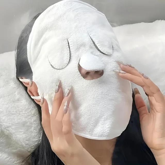 Towel Face Mask for Deep Pore Cleansing – Reusable Microfiber Spa Facial Steaming Cloth