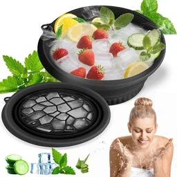 Silicone Ice Face Bowl – Cryo Facial Dip Bowl for Skin De-Puffing, Tightening & Glow