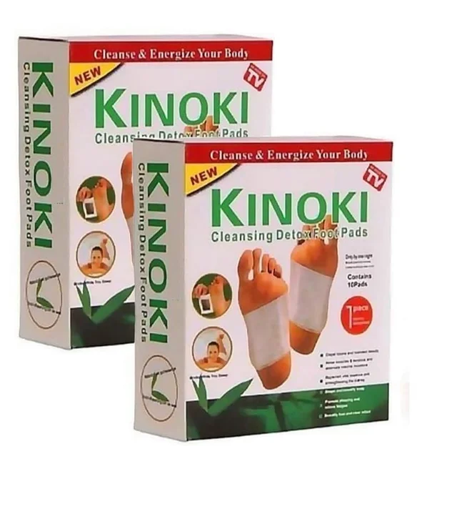 Kinoki White Foot Patches (Pack of 10) – Natural Detox Foot Pads for Stress & Fatigue Relief