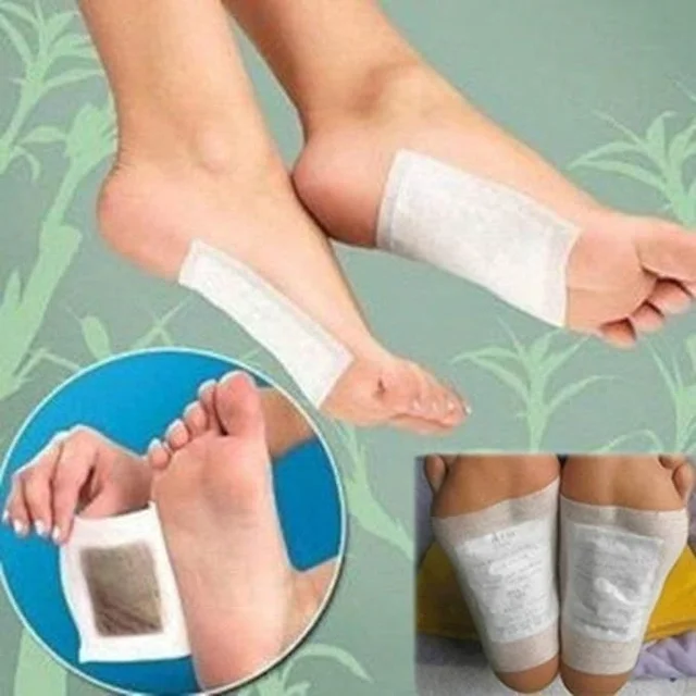Kinoki White Foot Patches (Pack of 10) – Natural Detox Foot Pads for Stress & Fatigue Relief