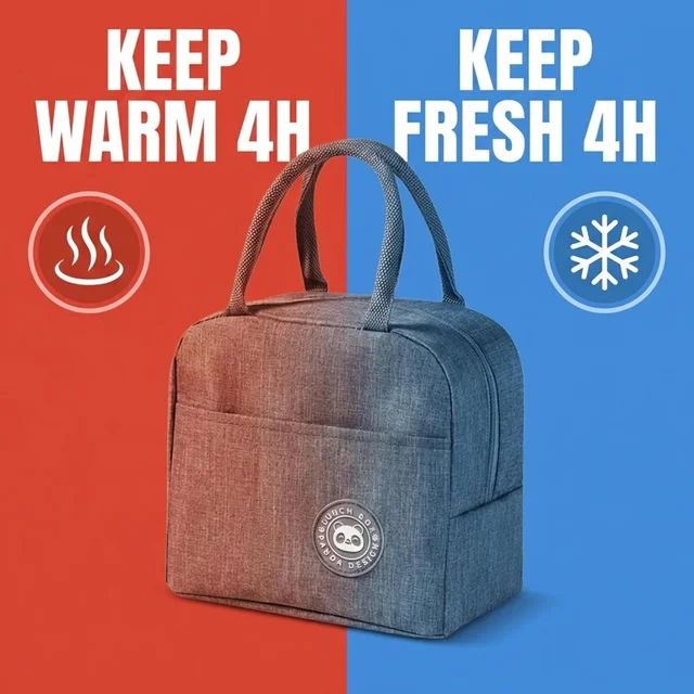 5L Insulated Cooler Lunch Bag – Portable Thermal Food Storage Bag for Office, School & Travel