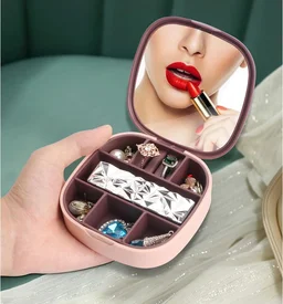 Small Plastic Jewelry Organizer Box – Portable Clear Multi-Grid Storage Case for Rings, Earrings & Craft Beads