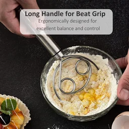 Stainless Steel Dough Whisk- Perfect Baking Tool