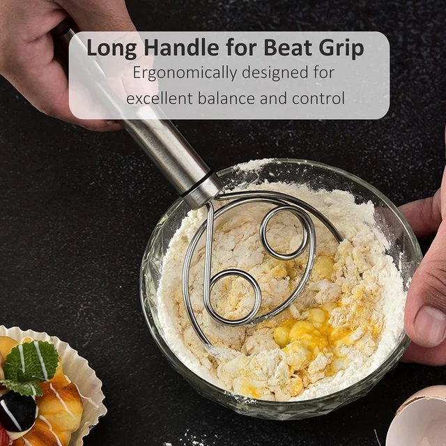 Stainless Steel Dough Whisk- Perfect Baking Tool