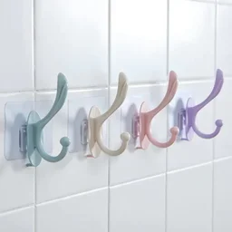 Premium Sticker Towel Hook | Self-Adhesive Wall Holder for Bathroom & Kitchen