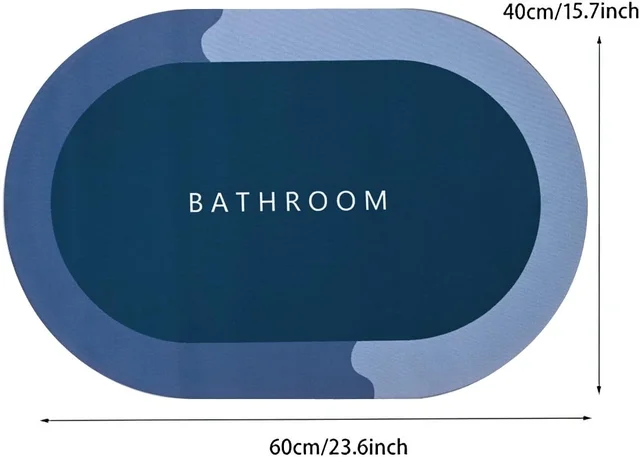 Super Absorbent Anti-Slip Bathroom Mat – Quick Dry Soft Floor Mat for Bathroom & Home