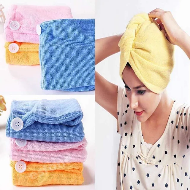 Embroidery Hair Wrap Towel