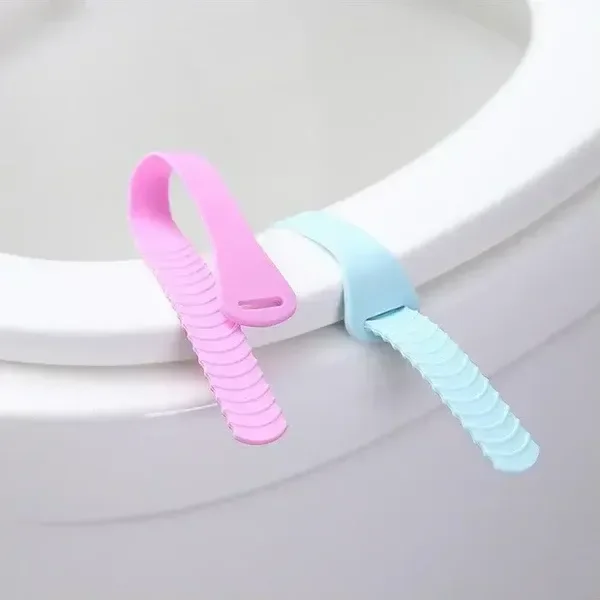 ( Pack Of 2 ) Toilet Seat Lifter Band, Foldable Toilet Cover Seat Lid Lifter Handle Bathroom Accessories