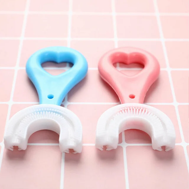 ( Pack Of 2 ) U shape baby toothbrush brush