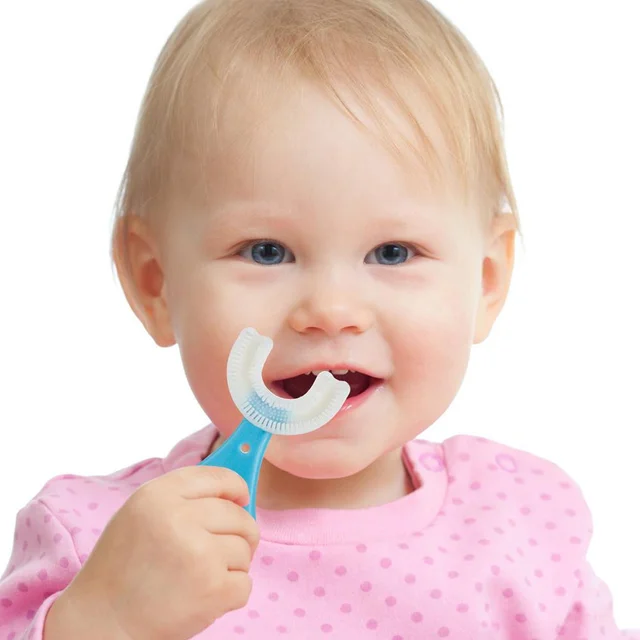 ( Pack Of 2 ) U shape baby toothbrush brush