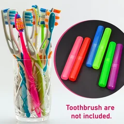 (Pack Of 3) PLASTIC TOOTHBRUSH COVER CASE
