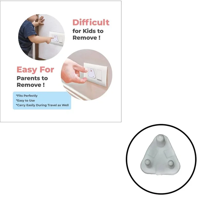 (Pack Of 6) SAFETY COVER GUARDS FOR ELECTRIC SOCKET PLUG