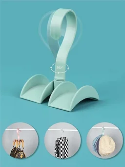Purse Hanger Rotating Hook Bag Rack Holder Handbag Hanger Organizer Storage The Closet Rod for Storing and Organizing Purses, Backpacks, Satchels, Crossovers, Handbags, Tote
