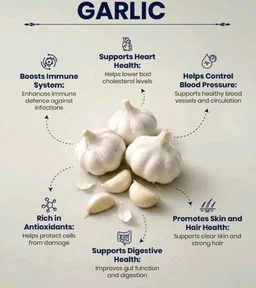 Garlic - Medium, White, 125 Grams