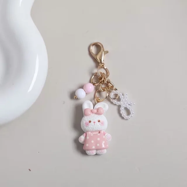 Kawaii Cat And Bunny Bag Charms