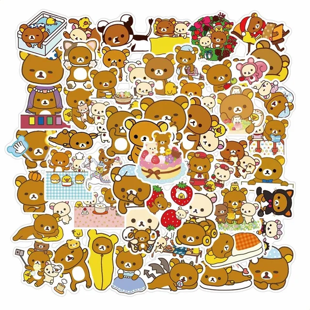 Premium Rilakkuma Sticker Set - 15pcs 