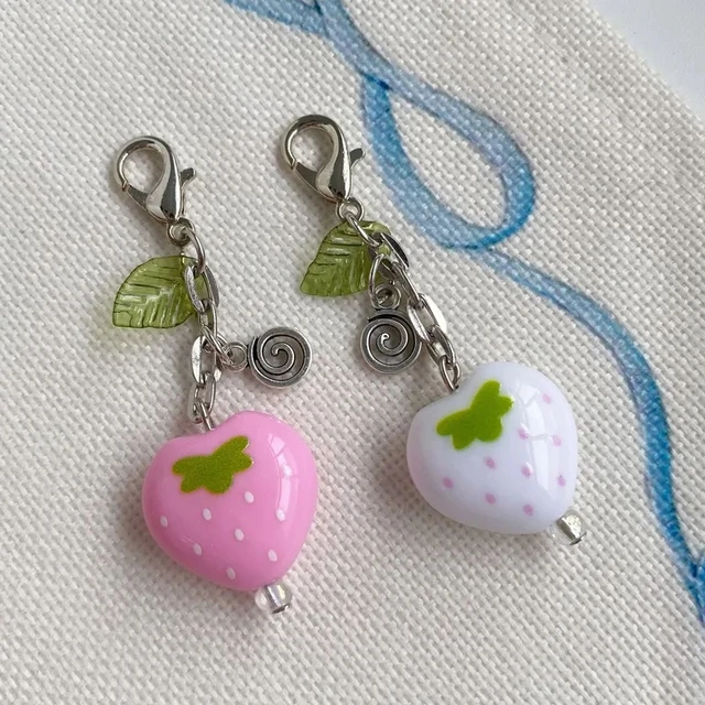 Pinteresty Aesthetic Strawberry Bag Charms 