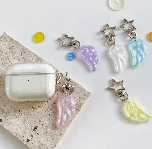 Aesthetic Glitter Angel Wings Bag Charms