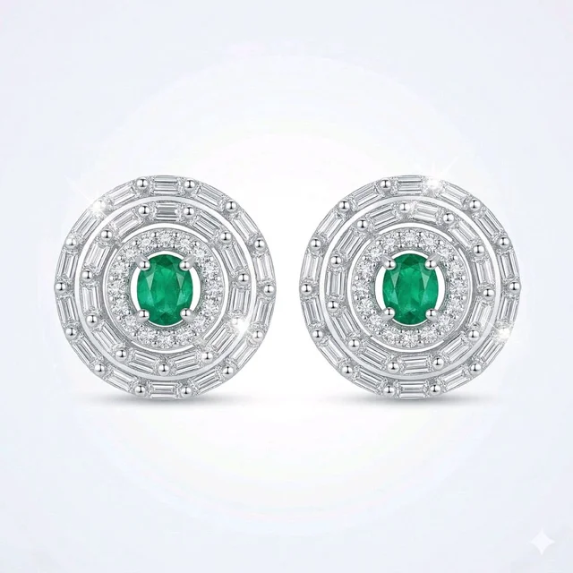 American Diamonds Silver Plated Earring 