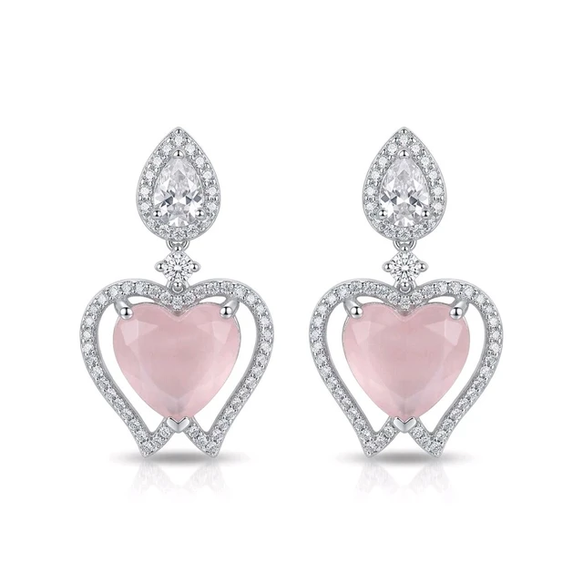 Eterna Heart Drop Earrings