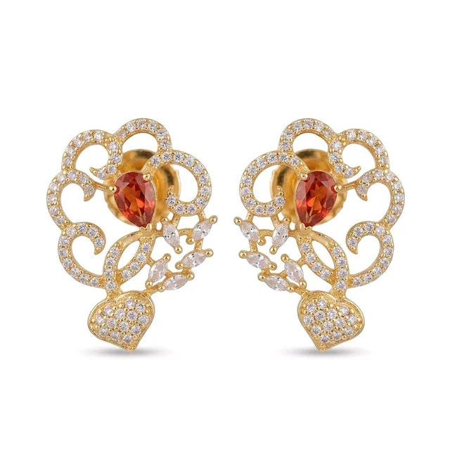 Earrings Read AD Cz Stone 001