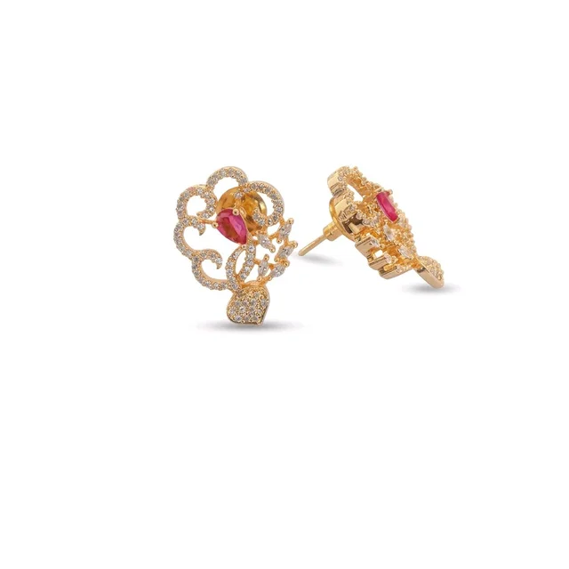 Earrings Read AD Cz Stone 001