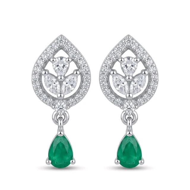 Floral Teardrop Earrings 