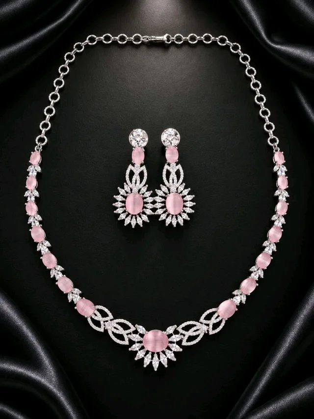 Emerald Garden Cascade Necklace Set