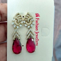 Glostar Jewellery AD Big Stone Earings CZ Earring ES63 - Mint Tulip