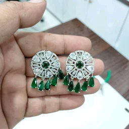 Glostar Jewellery Emerald Radiance Chandelier Earrings