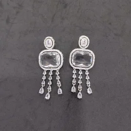 Glostar Jewellery Crystal Cascade Rectangle Drop Earrings